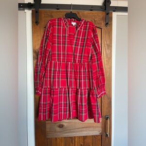 Mud Pie Red Plaid Mini Dress